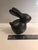 Black Contemporary Abstract Cast Iron Bunny Rabbit Sculpture For Sale - Image 8 of 9