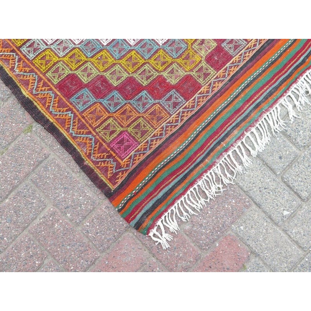 1960s Nomadic Mini Kilim Rug - 34"x47" For Sale - Image 10 of 12