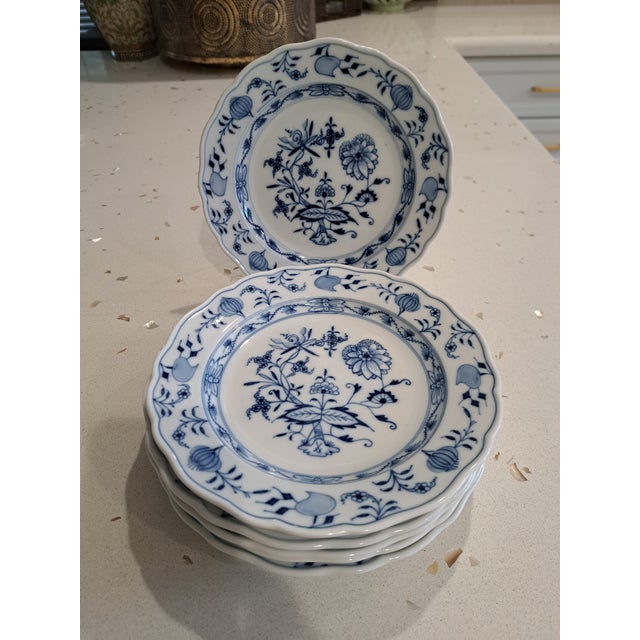 Early 1900's Meissen Salad Plates - Set of 6 For Sale - Image 11 of 16