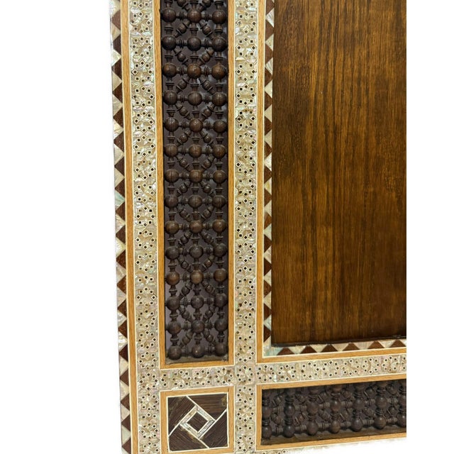 Brown Handmade Mirror Wall Frames Decor, Art Decor Furniture, Wood Mirror Frame Inlaid For Sale - Image 8 of 10