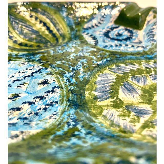 20thC MCM Italian Bitossi by Aldo Londi for Raymor Ashtray and Catchall Trinket Dish - A Pair For Sale In Naples, FL - Image 6 of 11