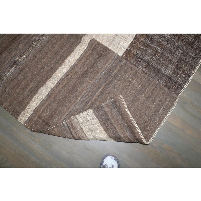 Late 20th Century Zabihi Collection Oversize Square Persian Kilim - 11'10" x 13' For Sale In New York - Image 6 of 10