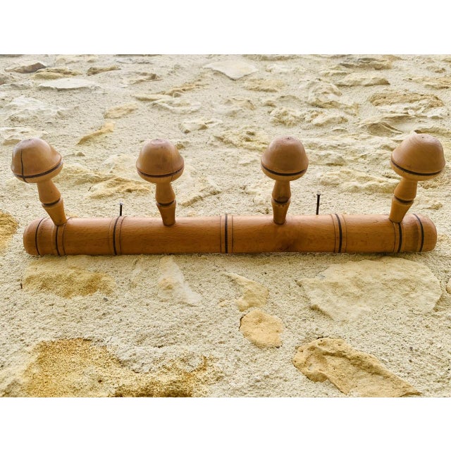 Mid-Century Faux Bamboo Wall Mount Coat Rack, 1950s For Sale - Image 16 of 18