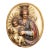 19th Century Spanish Carved Polychrome and Painted Madonna and Child Wall Plaque For Sale