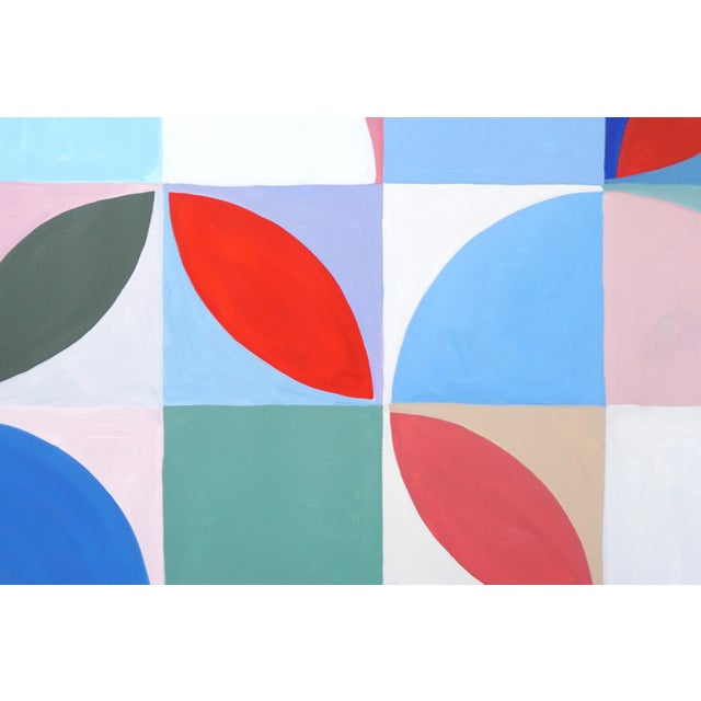 Paper 2026, Bauhaus Diptych Mosaic of Palm Springs Murals, Pastel Palette Painting, Acrylic on Watercolor Paper by Natalia Roman For Sale - Image 7 of 10