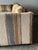 Tan 1970s Striped Woven Upholstery Three-Seat Sofa For Sale - Image 8 of 18