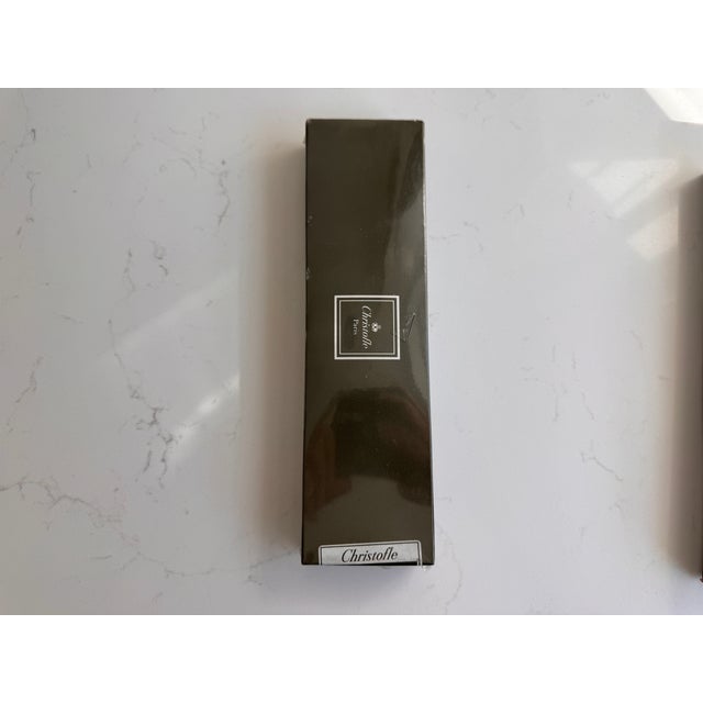 2 x Christofle Albi silver-plated 5-piece place setting. Still in original boxes, never opened or used. Made in France,...