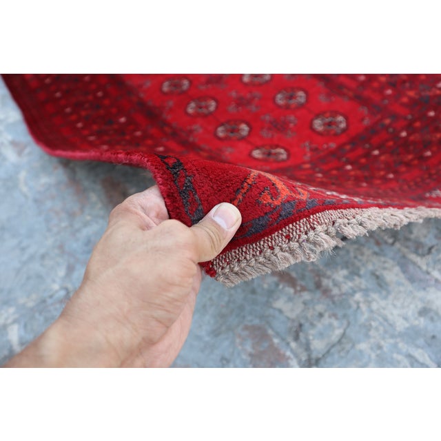 Hand Knotted Vintage Runner Rug For Sale - Image 4 of 6