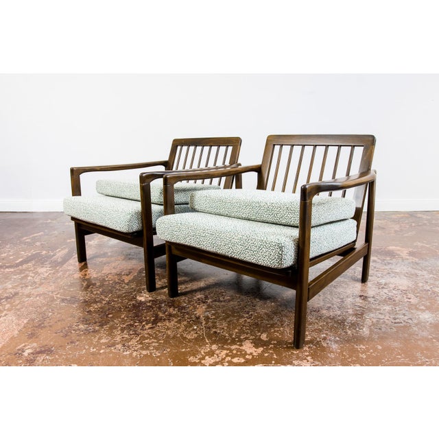 Mid-Century Modern Mid-Century Modern Lounge Chairs by Zenon Bączyk, Poland, 1960s, Set of 2 For Sale - Image 3 of 18