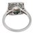 Art Deco Style 1.00 Carat Old Mine Cut Diamond Emerald Platinum Target Ring, Size 7.25 For Sale In Los Angeles - Image 6 of 6