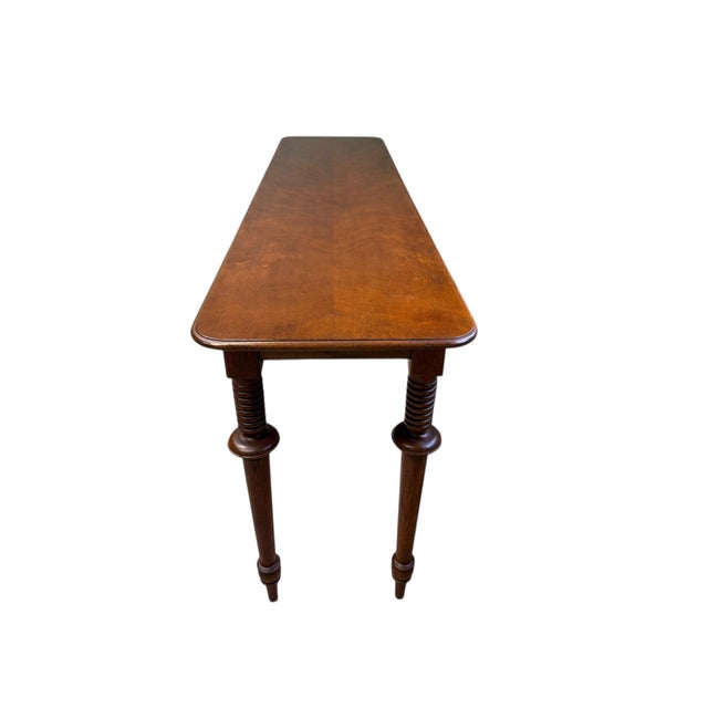 Brown 1990s Baker Milling Road Console Table For Sale - Image 8 of 11