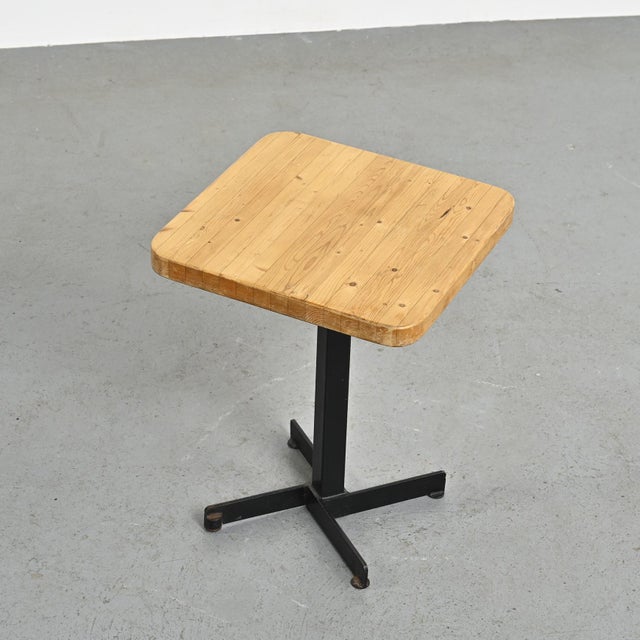 Square Table by Charlotte Perriand for Les Arcs, 1970s For Sale - Image 9 of 11