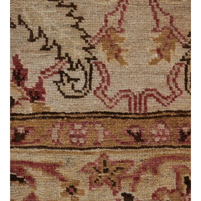 Handwoven Revival Agra Style Wool Rug For Sale - Image 12 of 13