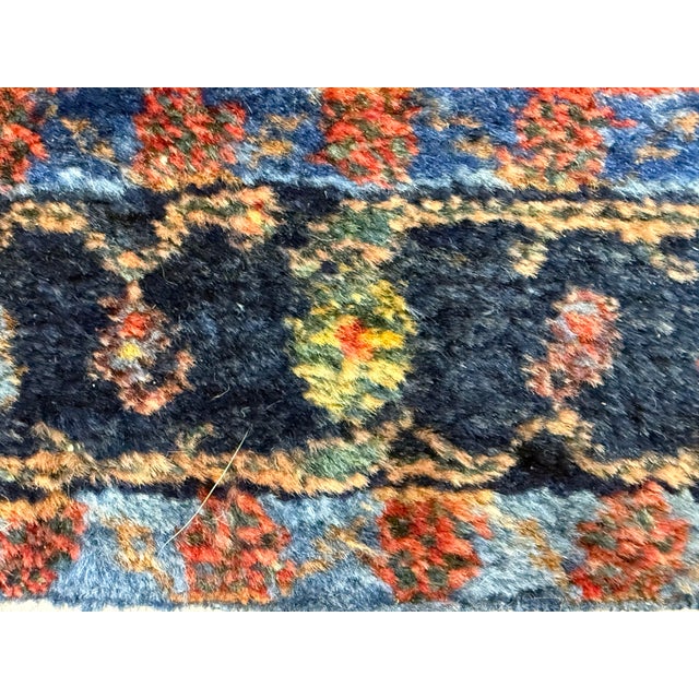 3ft 5in × 9ft 5in Hand-Knotted Wool Tribal Runner Rug, Vintage For Sale - Image 12 of 12
