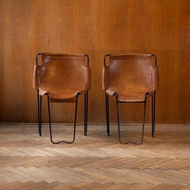 1950s Stacking Chairs by Raoul Guys, France, 1950s, Set of 2 For Sale - Image 5 of 13