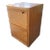 Solid Oak Two-Drawer Locking Filing Cabinet For Sale