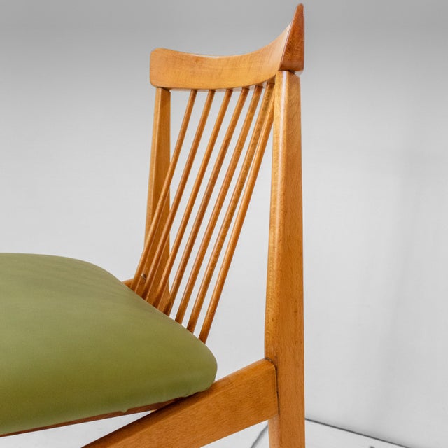 Mid-Century Modern Italian Wood Dining Chairs, 1960s, Set of 4 For Sale - Image 9 of 15