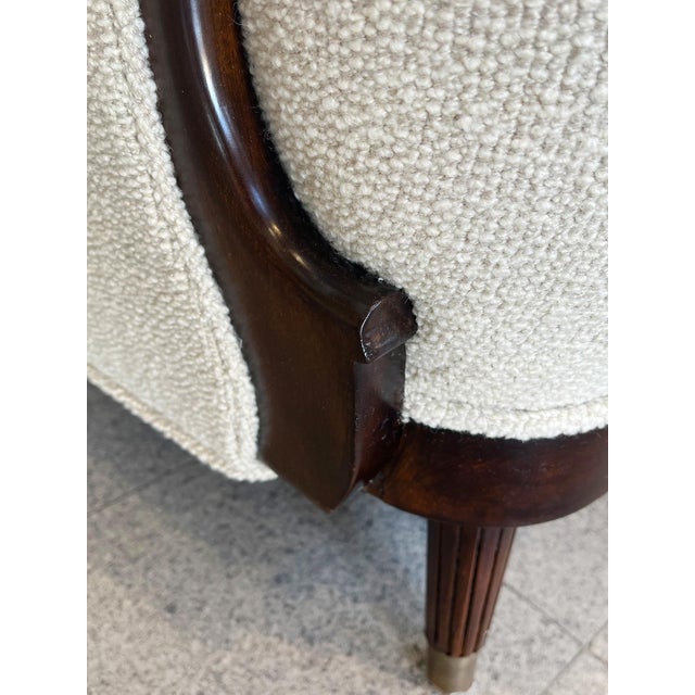 1940s Danish Modern Sofa by Alfred Christensen in Ivory Bouclé For Sale - Image 15 of 18