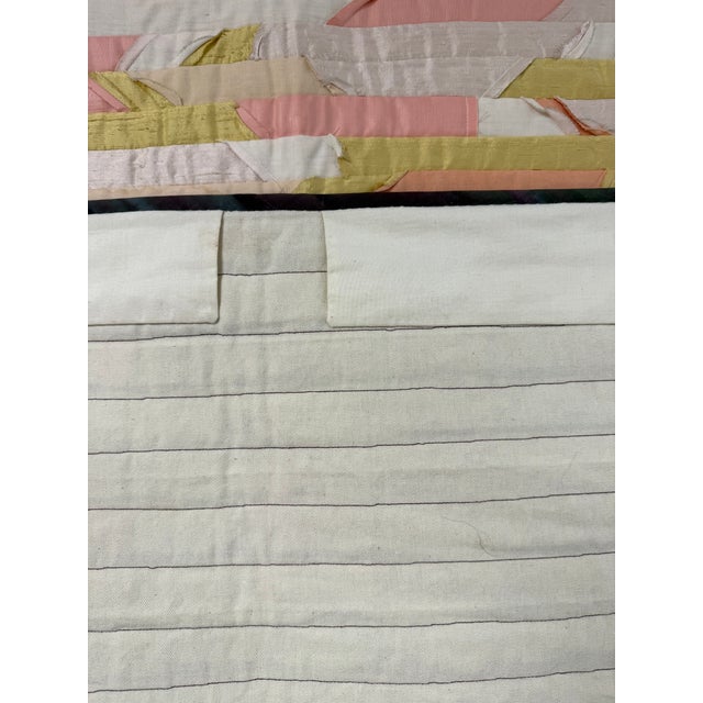 Textile 2005, Alegre Sunset, Artquilt, Abstract Expressionist Fiber Art, Artist Marcia Hewitt Johnson For Sale - Image 7 of 7