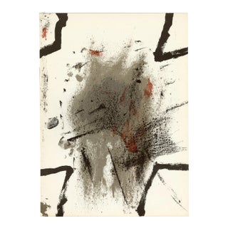 "Composition" by Antoni Tapies, Lithograph From "Derriere Le Miroir No. 175" (1968) For Sale
