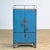 Bring a touch of vintage industry to your interior with this robust 1970s cabinet. Made of iron and finished in a blue hue...
