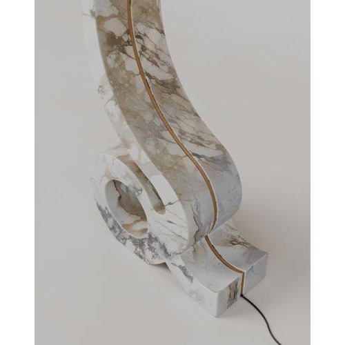 Stone Calacatta Macchia Vecchia Lucerna Lamp by Esther Knopfler For Sale - Image 7 of 17