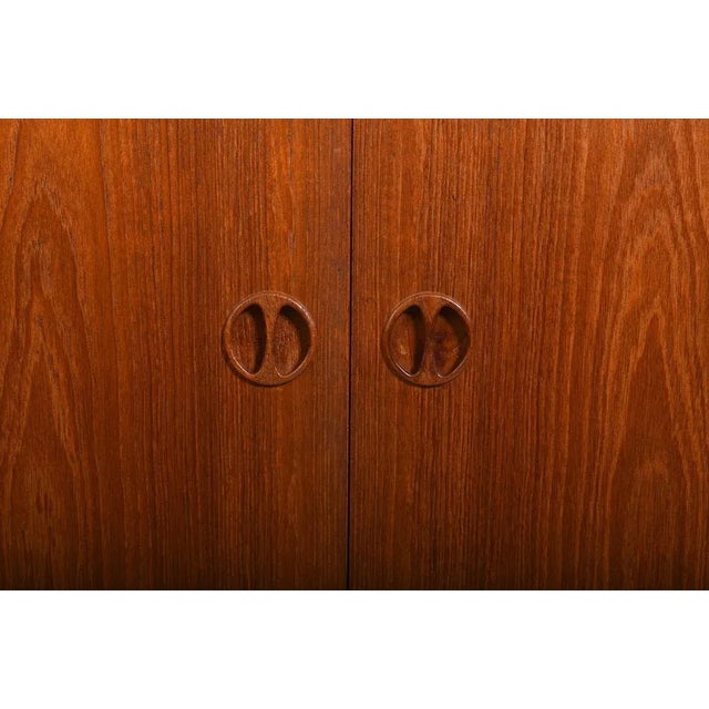 Danish Teak Cabinet attributed to N.C. Møbler, 1960s For Sale - Image 9 of 13