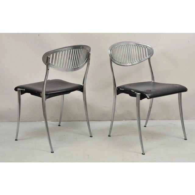 Mid-Century Modern Mid 20th Century Coro Luigi Origlia Italian Modern Sculpted Aluminum Dining Chairs - Set of 6 For Sale - Image 3 of 13