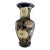 Mid 20th Century Large Chinoiserie Floral and Bamboo Ceramic Vase For Sale