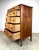 Wood Early 20th Century English / Art Deco Style Figured Woodgrain and Inlaid Chest of Drawers Restored For Sale - Image 7 of 12