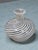 This vintage Italian art glass small bud vase features a white swirl pattern, attributed to Murano, Venice. Handmade with...