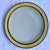 Mid 20th Century Wide Band Citron and Brown Stoneware Serving Platter For Sale In Palm Springs - Image 6 of 6
