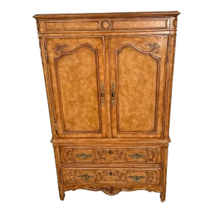 Mid 20th Century Drexel Heritage French Provincial Armoires