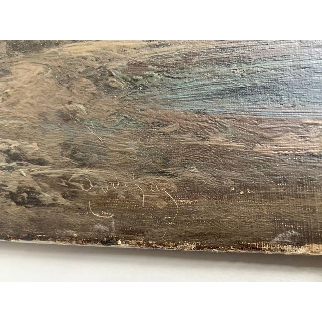 Eugenio Amus, Marina, Oil on Canvas For Sale - Image 7 of 10