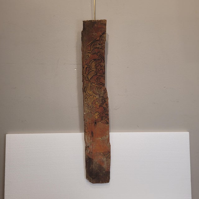 Wood Fragments of Coffered Ceiling or Wainscoting in Polychrome Wood, Gothic-Mudejar, Spain, 18th Century, Set of 3 For Sale - Image 7 of 18