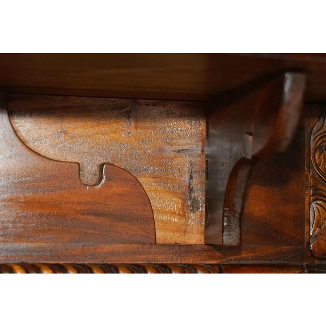 Chippendale Style Claw & Ball Feet Extending Chess Board Table, 1920s For Sale - Image 15 of 18