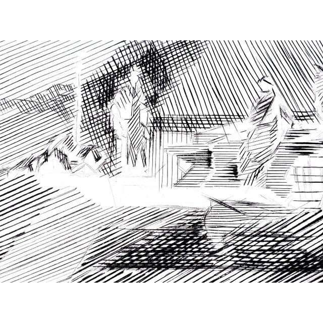 Jacques Villon - Cubist Landscape - Original Etching Circa 1950 For Sale - Image 6 of 8