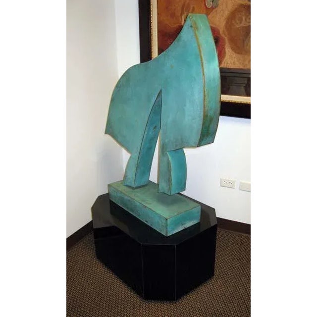 1987 "Nara II" Abstract Bronze Sculpture by Neil Hadlock For Sale In Denver - Image 6 of 8