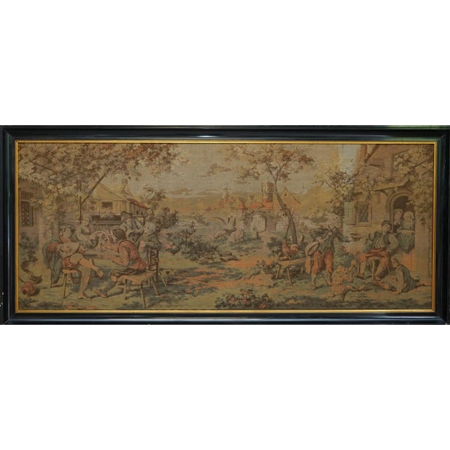 Large French Napoleon III Embroidered Tapestry, 1860s For Sale - Image 17 of 17