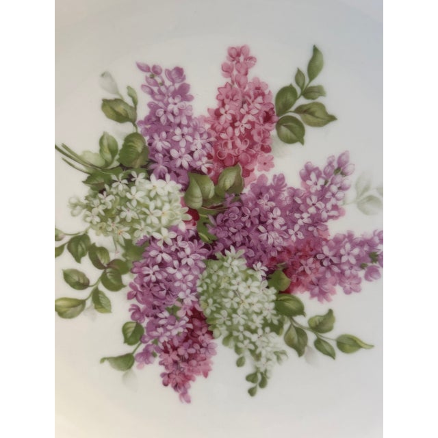 Vintage Schuman Arzberg Bavaria Germany "Lilac Time" Scalloped Porcelain 12" Decorative Plate For Sale - Image 13 of 13
