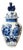 Antique Hand-Painted Delft Blue Vase, Holland, 19th Century For Sale