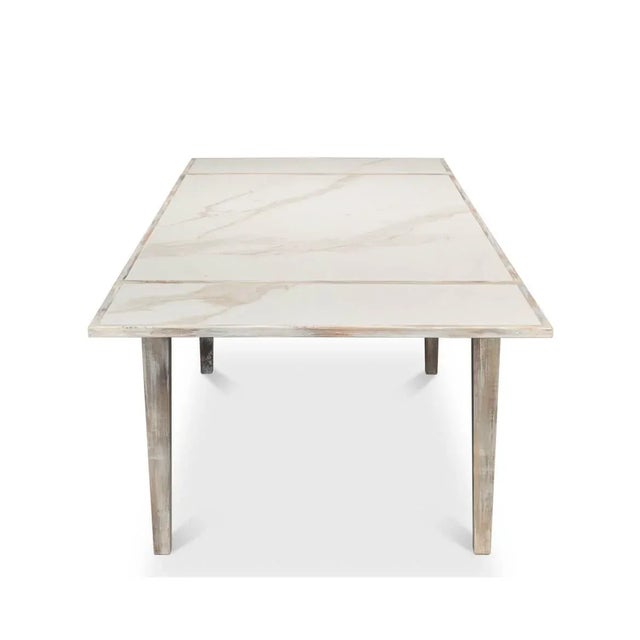 Gray Wash Draw Leaf Table For Sale In Raleigh - Image 6 of 12