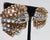 Rhinestone and Gold Plated Clip-on Earrings 60s For Sale - Image 4 of 7