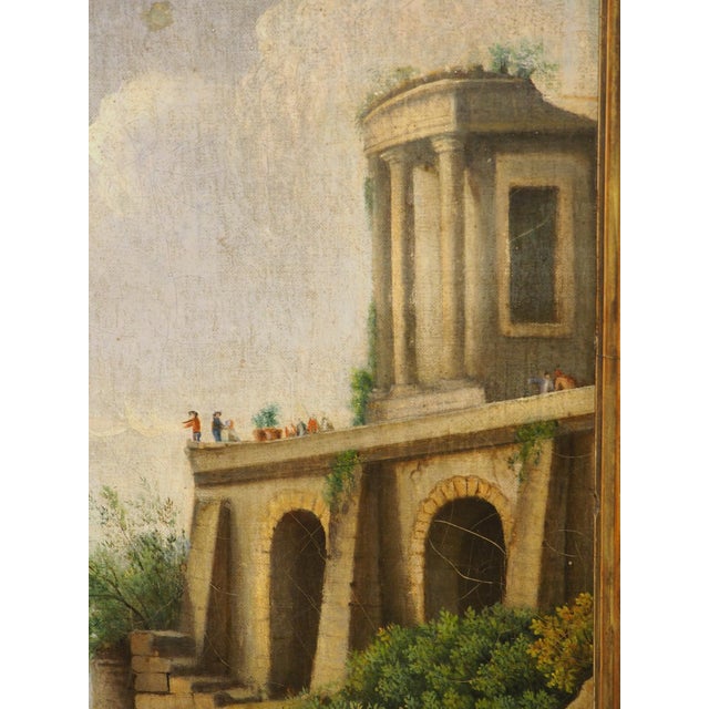 18th Century French Port Scene Oil Painting From Provence For Sale - Image 10 of 12