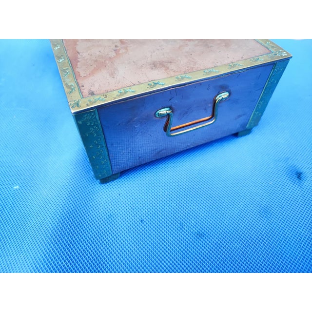 Pre-War Heraldic Box in Copper, 1890s For Sale - Image 3 of 10