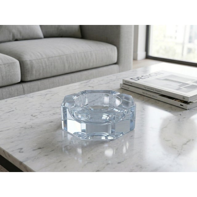 Moser Ashtray in Clear Crystal, 1970s For Sale - Image 11 of 12