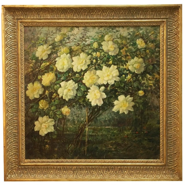 Still Life of Flowers, Italian School, Italy, Oil on Canvas, Framed For Sale - Image 9 of 9