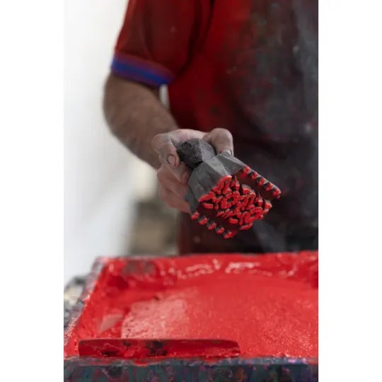 Indian Roza 45" X 96" Coral Pink Curtain For Sale - Image 3 of 5