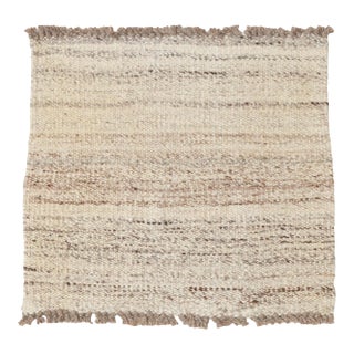 Mini Natural Wool Kilim Rug - 1`8″ X 1`10″ For Sale