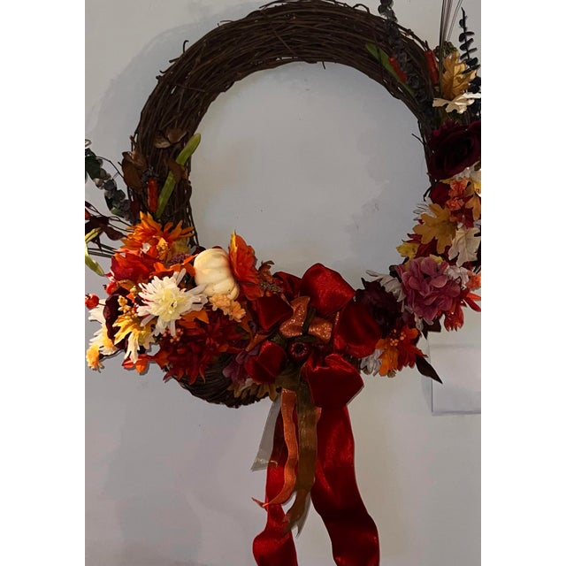 Wood Fall Wreath For Sale - Image 7 of 7